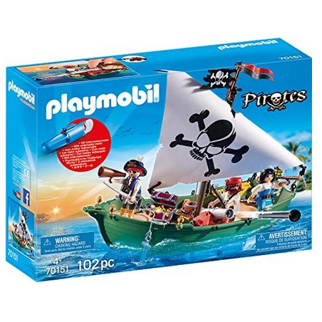 PLAYMOBIL : Barco Pirata con motor submarino