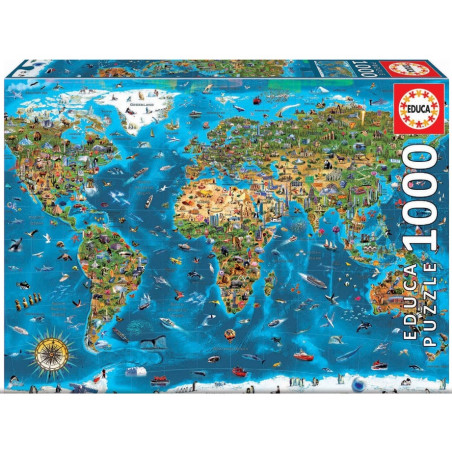 EDUCA : Pz.1000 piezas MARAVILLAS DEL MUNDO