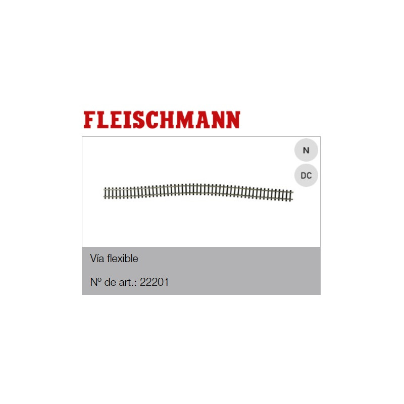 FLEISCHMANN :  Vía flexible 730 mm   Escala N