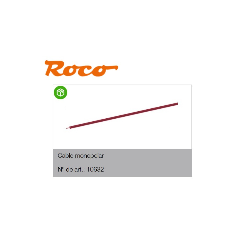 CABLE UNIPOLAR  (Rojo)  1O m.