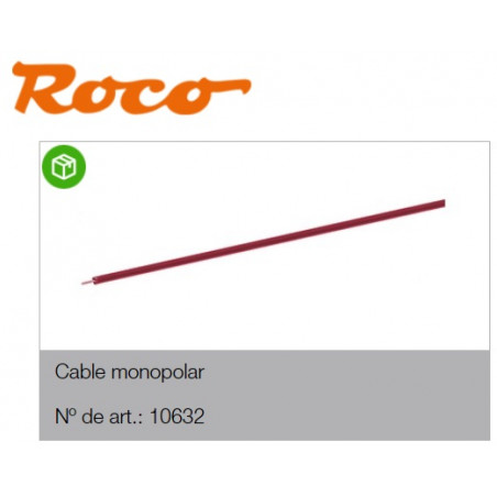 CABLE UNIPOLAR  (Rojo)  1O m.