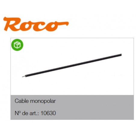 CABLE UNIPOLAR NEGRO  1O m.