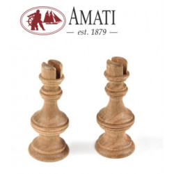 AMATI : SOPORTES  peana BARCO MADERA 65 mm ( 2 unidades )