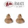 AMATI : Soporte Barco Madera  28 mm  ( 2 unidades )