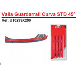 SCALEXTRIC : VALLA GUARDA RAIL CURVA STD 45º