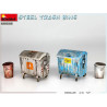 MINIART : Accesorios Steel Trash Bins Escala 1:35