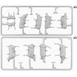 MiniArt : Accesorios Sheep - OVEJAS  Escala 1:35