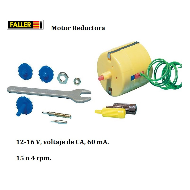 FALLER : MOTOR REDUCTORA de 15 a 4 rpm.