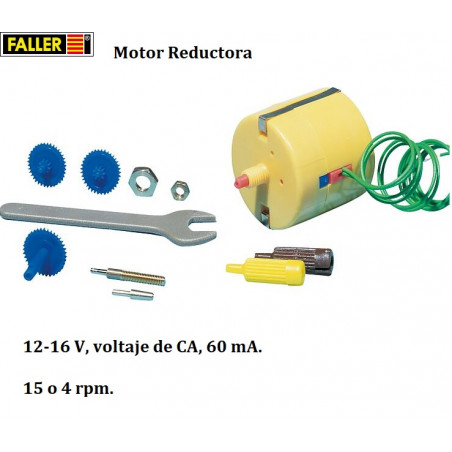 FALLER : MOTOR REDUCTORA de 15 a 4 rpm.