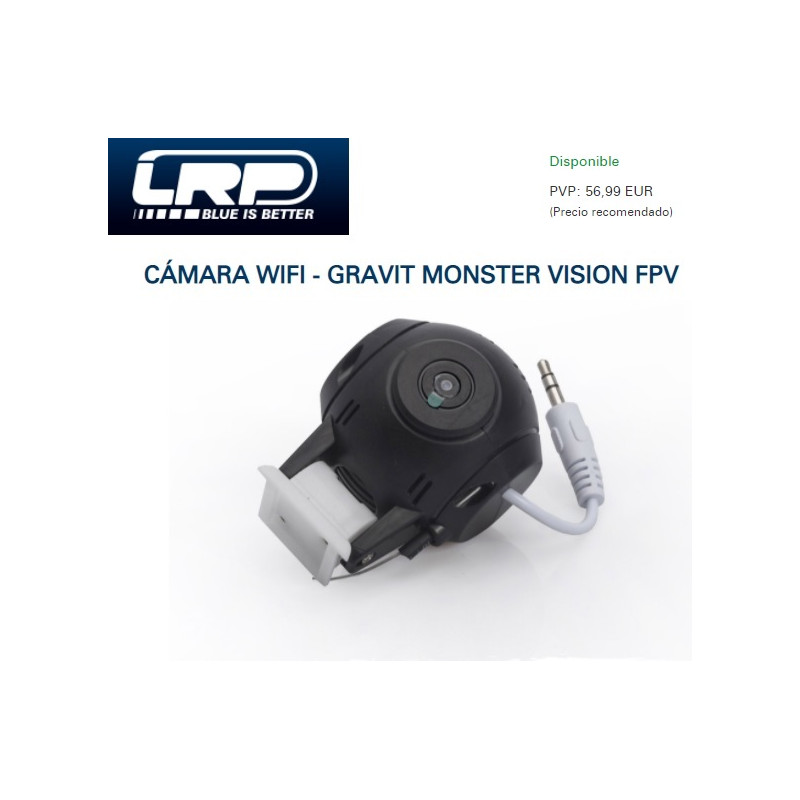 LRP : Cámara Wifi para dron  Gravit Vision FPV  2.4 Ghz