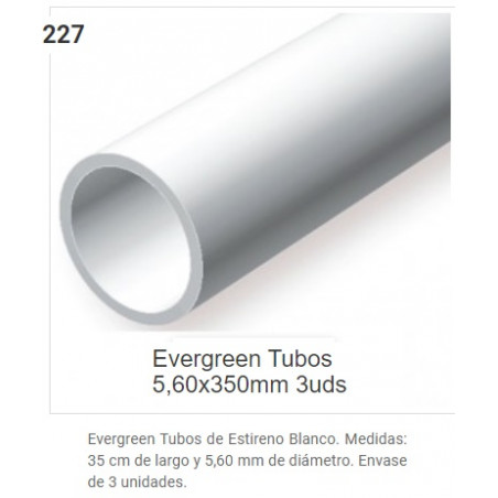 EVERGREEN : TUBOS 3 unidades  de 5,5 mm