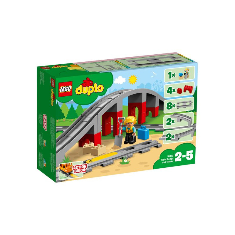 LEGO DUPLO : Puente y vías ferroviarias