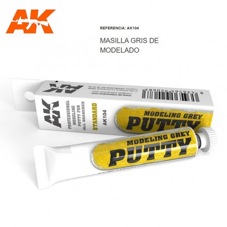 AK INTERACTIVE : PUTTY MASILLA MODELADO GRIS