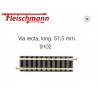 FLEISCHMANN : VIA RECTA 57,5mm  escala N