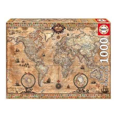 EDUCA : 1000 piezas MAPAMUNDI