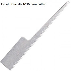 EXCEL : CUCHILLA Nº 15 para cutter ( precio unidad )