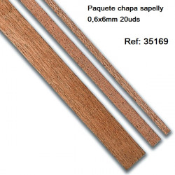 DISMOER : PAQUETE CHAPA SAPELLY 0,6 mm 20 Unidades