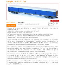 MFTRAIN : FURGON RENFE D8-8700 GIF   escala N