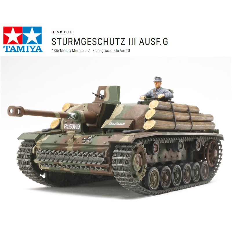 TAMIYA : CARRO STURMGESCHUTZ III AUSF.G escala 1:35 TAMIYA : CARRO STURMGESCHUTZ III AUSF.G escala 1:35