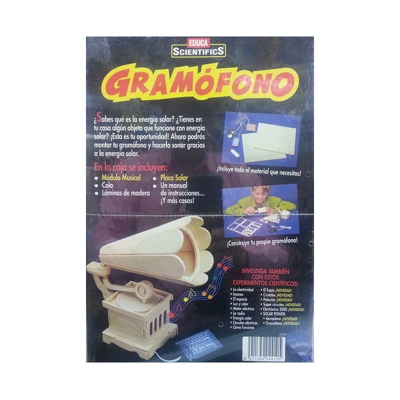Kit GRAMOFONO con placa SOLAR