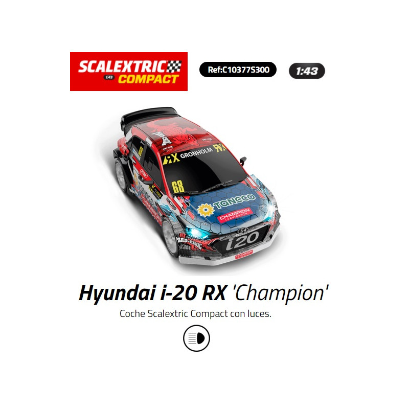 SCALEXTRIC  COMPACT : Coche Hyundai  i20 Rx Champion