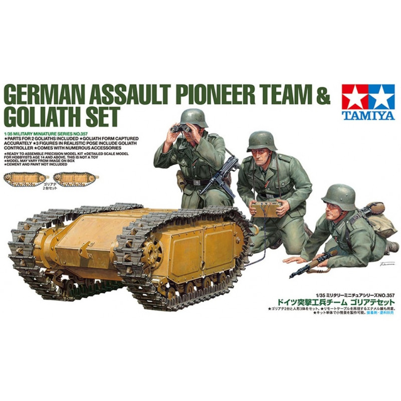 TAMIYA : German Assault Pioneer Team & Goliath Set escala 135