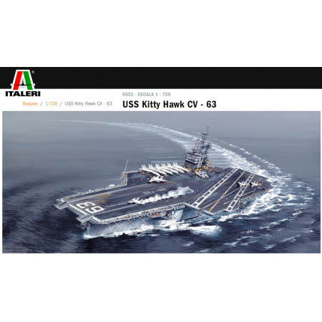 ITALERI : U.S.S. KITTY HAWCK CV 63 escala 1:720