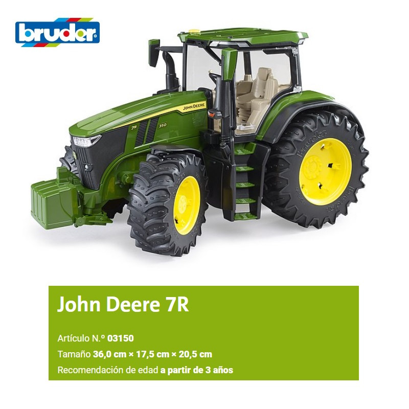 BRUDER : TRACTOR JOHN DEERE 7R