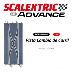 SCALEXTRIC ADVANCE : PISTA CAMBIO DE CARRIL 2 unidades
