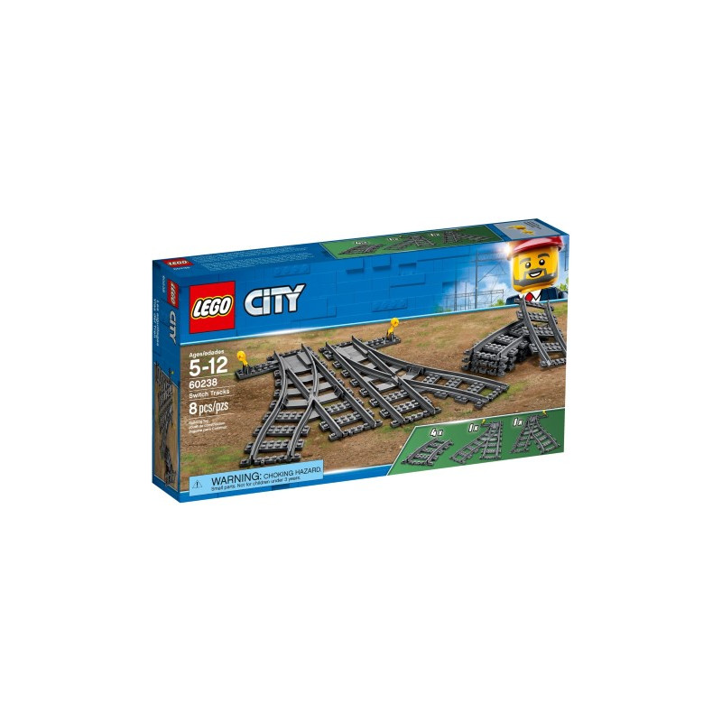 LEGO : CITY TRAINS desvios ( cambio de agujas )