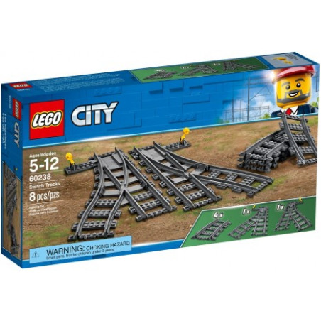 LEGO : CITY TRAINS desvios ( cambio de agujas )