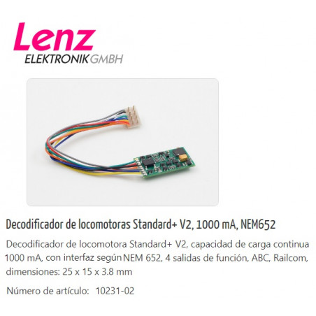 LENZ : DECODER STANDARD PLUS 1.8 Amp.