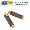 OCCRE : HILO ALGODON CRUDO 0,15 x 25m  MARRON