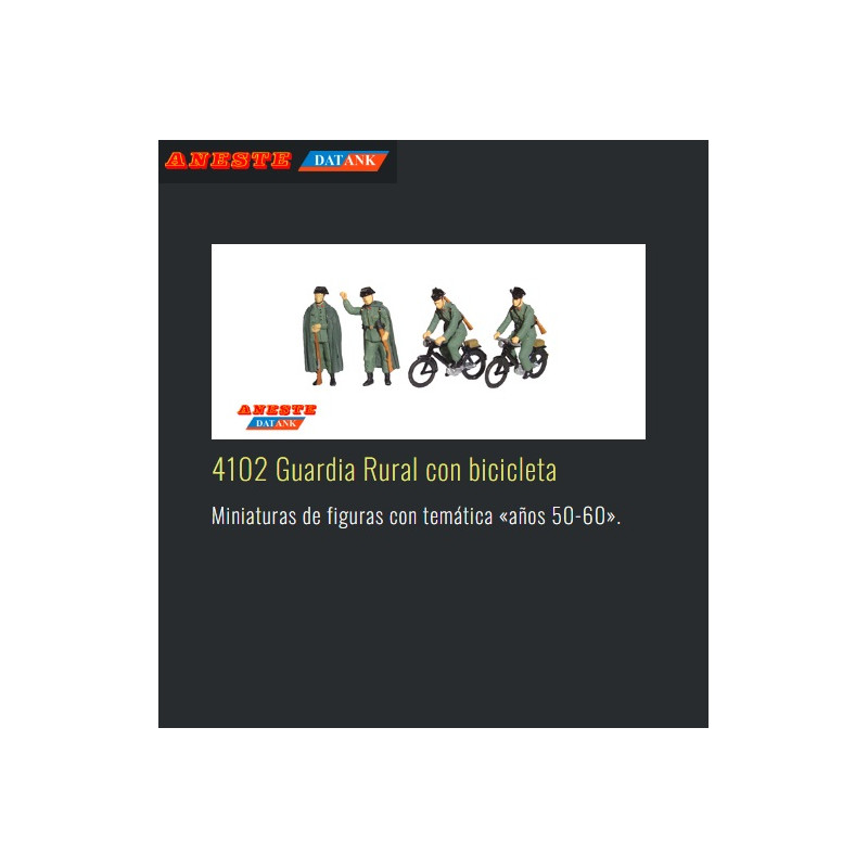 ANESTE : Guardia Civil con bicicleta  Escala HO