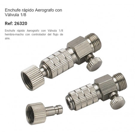 DISMOER : ENCHUFE RAPIDO AEROGRAFIA 1,8m 18