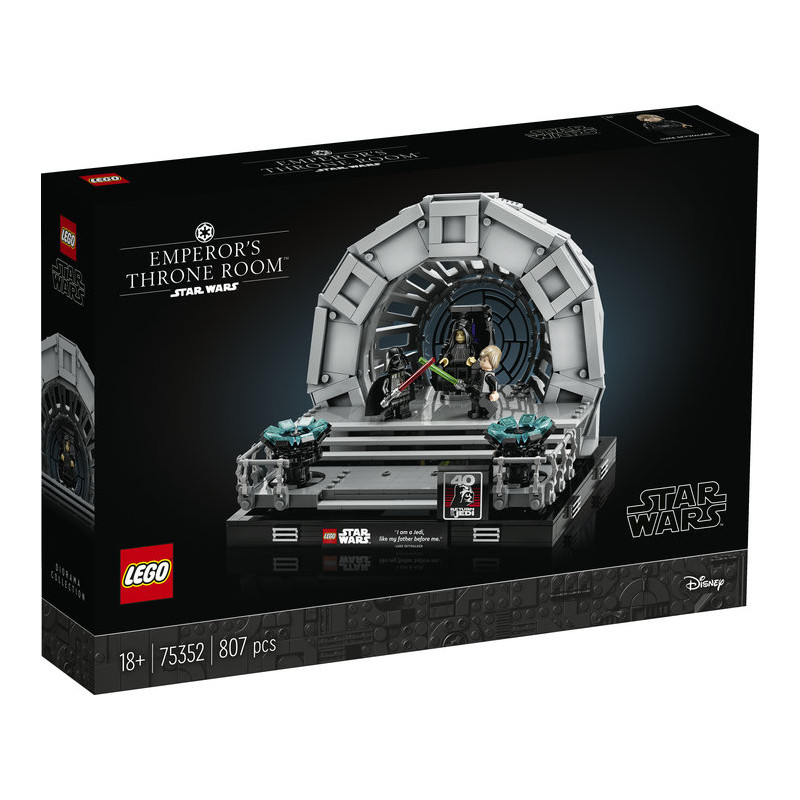 LEGO Star Wars El Retorno del Jedi con el set Diorama: Sala del Trono del Emperador (75352)