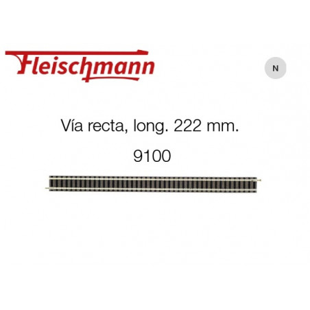 FLEISCHMANN : VIA RECTA 222mm escala N