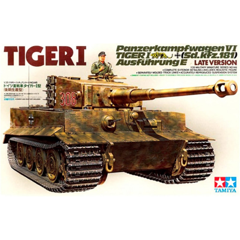 TAMIYA : TANQUE TIGER I LATER VERSION    escala 1:35