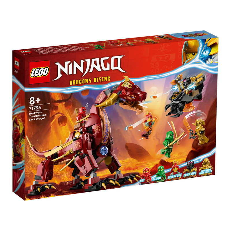 LEGO NINJAGO Dragón de Lava Transformable de Heatwave (71793)