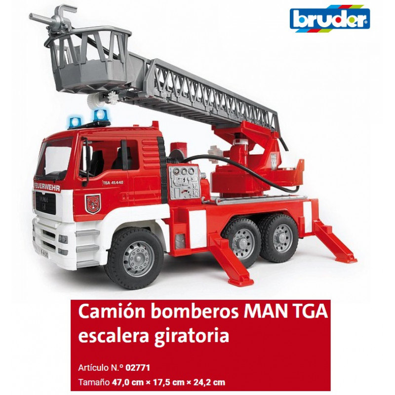 BRUDER : CAMION de BOMBEROS con luces y sonidos