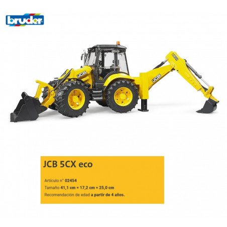 BRUDER : JCB 5CX  DOBLE PALA  Escala 1:16