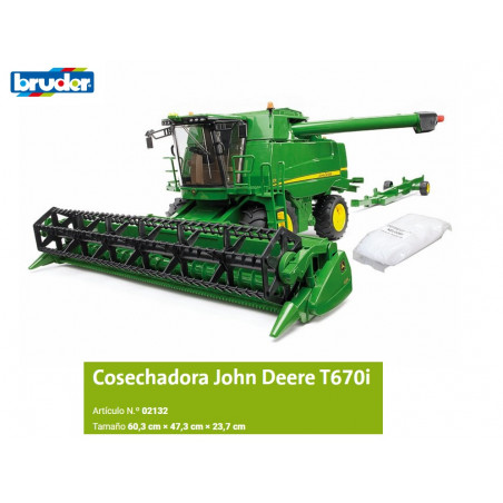 BRUDER : COSECHADORA JOHN DEERE  T670i