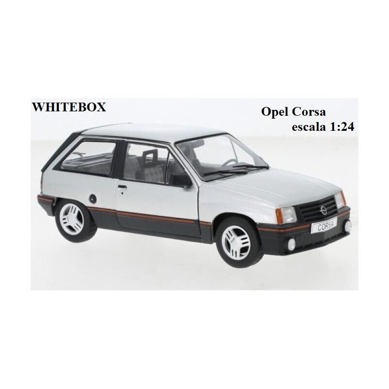 WHITE BOX : 1985 Opel Corsa A SR Gris Metalizado  Escala 1:24