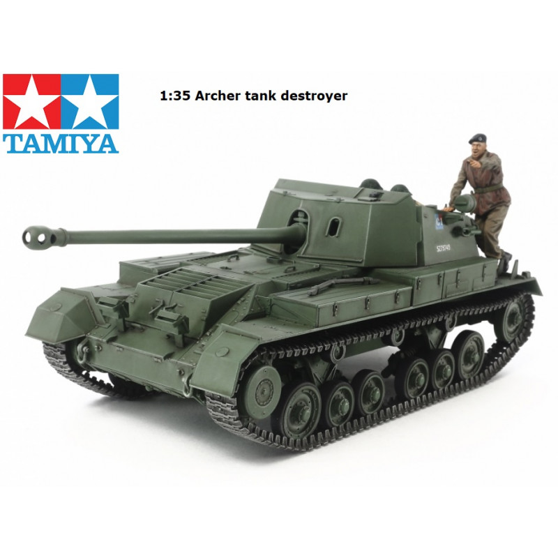 TAMIYA : British Anti Tank Gun Archer Self Propelled Escala 1:35