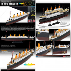 ACADEMI : The White Star Liner  TITANIC  escala 1:1000