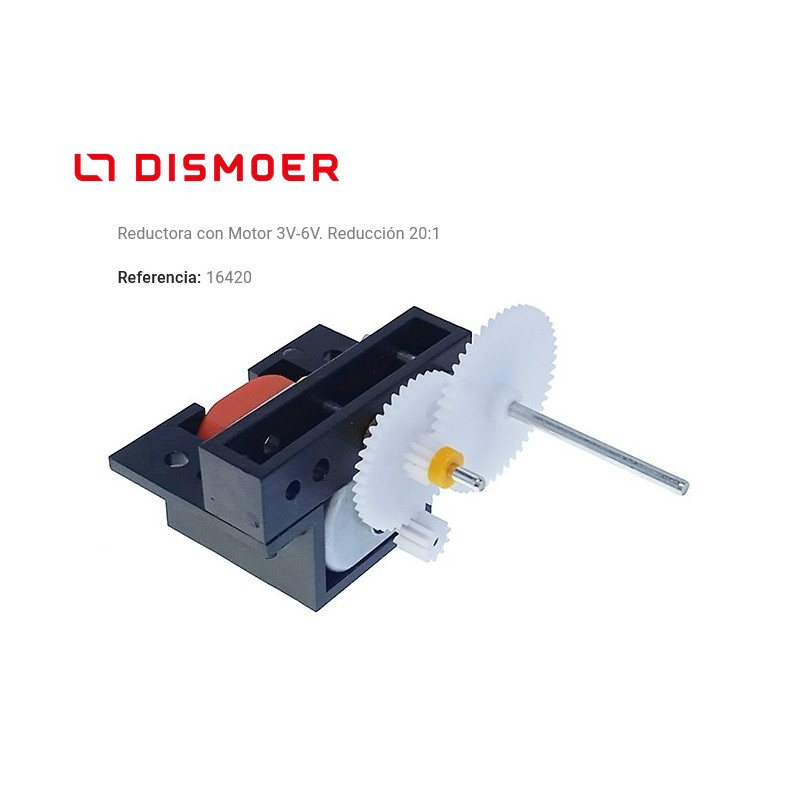 DISMOER : Reductora con Motor 3V-6V. Reducción 20:1