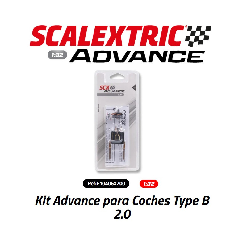 SCALEXTRIC ADVANCE : KIT PARA COCHES TYPE B 2.0