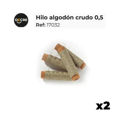 OCCRE : HILO ALGODON CRUDO 0,5x10m