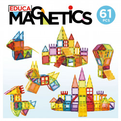 EDUCA : JUEGO MAGNETICO - MAGNETICS 61 piezas