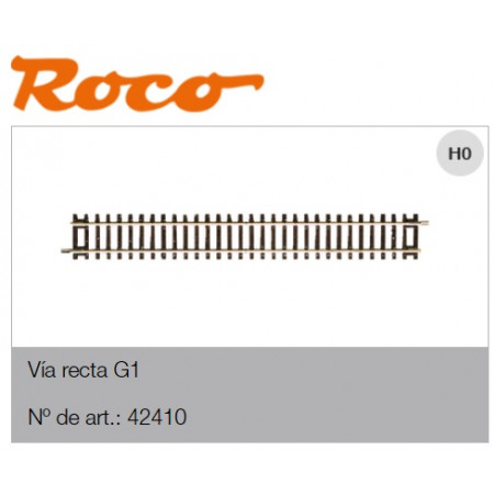 ROCO Line :  VIA RECTA G1 longitud :  230 mm